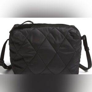Vera Bradley Quilted Black Camera Bag Crossbody Bag MOONLESS NIGHT PATTERN